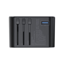 Заредете изображение във визуализатора на галерията – Choetech gaN 2 x USB Type C / USB 65W Power Delivery Fast Charger Black (PD5009-BK) - TopMag
