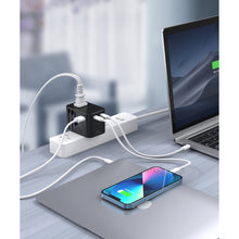 Заредете изображение във визуализатора на галерията – Choetech gaN 2 x USB Type C / USB 65W Power Delivery Fast Charger Black (PD5009-BK) - TopMag

