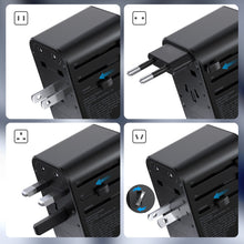 Заредете изображение във визуализатора на галерията – Choetech gaN 2 x USB Type C / USB 65W Power Delivery Fast Charger Black (PD5009-BK) - TopMag
