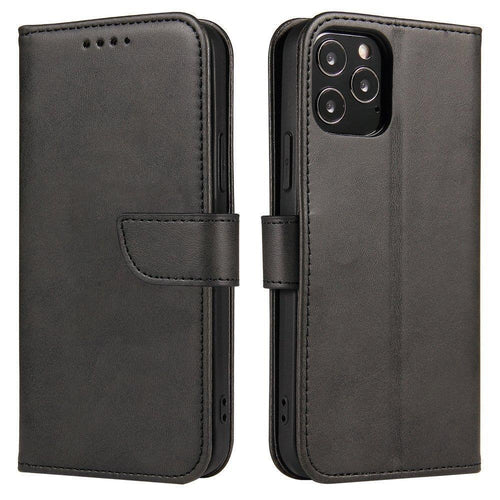 Magnet Case elegant case cover cover with a flap and stand function for Samsung Galaxy M33 5G black - TopMag