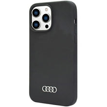 Заредете изображение във визуализатора на галерията – Original Case AUDI hardcase Silicone Case AU-LSRIP14P-Q3/D1-BK for Iphone 14 Pro black
