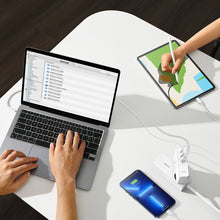 Заредете изображение във визуализатора на галерията – Baseus GaN5 Pro fast charger 2xUSB-C + USB 140W EU white (CCGP100202)
