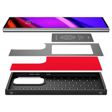 Заредете изображение във визуализатора на галерията – Spigen Cryo Armor case for Samsung Galaxy S24 Ultra - black and red
