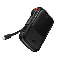 Заредете изображение във визуализатора на галерията – Powerbank 10000mAh 20W Baseus Qpow Pro Overseas Edition + USB C 3A Cable - Black
