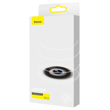 Заредете изображение във визуализатора на галерията – Baseus 2x tempered glass 0.3 mm for the whole camera iPhone 12 Pro lens (SGAPIPH61P-AJT02)
