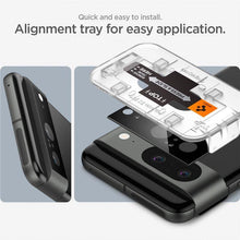 Заредете изображение във визуализатора на галерията – Spigen Glas.tR EZ Fit Optik Camera Protector for Google Pixel 8 - black 2 pcs.

