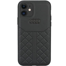 Заредете изображение във визуализатора на галерията – Original Case AUDI hardcase Genuine Leather AU-TPUPCIP12P-Q8/D1-BK for Iphone 12/ 12 Pro black
