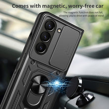 Заредете изображение във визуализатора на галерията – Slide Camera Armor Case for Samsung Galaxy Z Fold 5 Black

