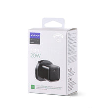 Заредете изображение във визуализатора на галерията – Joyroom Fast USB Wall Charger Type C 20W UK Power Delivery Quick Charge 3.0 AFC black (L-P202) - TopMag
