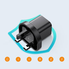 Заредете изображение във визуализатора на галерията – Joyroom Fast USB Wall Charger Type C 20W UK Power Delivery Quick Charge 3.0 AFC black (L-P202) - TopMag

