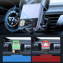 Заредете изображение във визуализатора на галерията – Joyroom car charger 15W QC3.0 double coil black (JR-ZS246-vent) - TopMag
