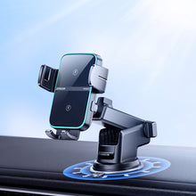 Заредете изображение във визуализатора на галерията – JoyroomJR-ZS246 Dual-Coil Wireless Car Charger Holder (Dashboard)-Black - TopMag

