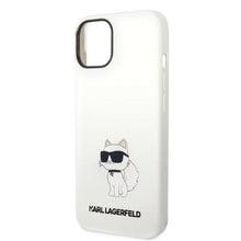Заредете изображение във визуализатора на галерията – Karl Lagerfeld KLHMP14SSNCHBCH iPhone 14 6.1" hardcase white/white Silicone Choupette MagSafe
