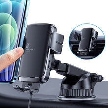 Заредете изображение във визуализатора на галерията – Joyroom Car Electric Qi Wireless Charger 15W with Holder Black (JR-ZS242) - TopMag
