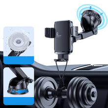 Заредете изображение във визуализатора на галерията – Joyroom Car Electric Qi Wireless Charger 15W with Holder Black (JR-ZS242) - TopMag
