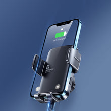 Заредете изображение във визуализатора на галерията – Joyroom Car Electric Qi Wireless Charger 15W with Holder Black (JR-ZS242) - TopMag
