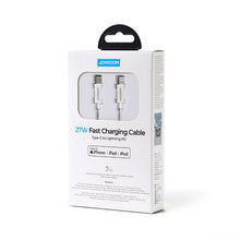 Заредете изображение във визуализатора на галерията – Joyroom uSB Type C Cable - Lightning 27W PD 2m White (S-M431) - TopMag
