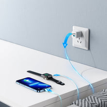 Заредете изображение във визуализатора на галерията – Joyroom uSB Type C 20W PD cable with inductive charger for Apple Watch 1.5m white (S-IW005) - TopMag
