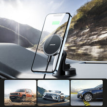 Заредете изображение във визуализатора на галерията – Joyroom 15W magnetic wireless charger for smartphones with MagSafe black (JR-ZS240) - TopMag
