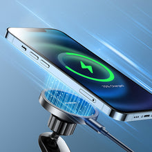 Заредете изображение във визуализатора на галерията – Joyroom 15W magnetic wireless charger for smartphones with MagSafe black (JR-ZS240) - TopMag
