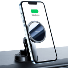 Заредете изображение във визуализатора на галерията – Joyroom 15W magnetic wireless charger for smartphones with MagSafe black (JR-ZS240) - TopMag
