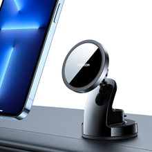 Заредете изображение във визуализатора на галерията – Joyroom 15W magnetic wireless charger for smartphones with MagSafe black (JR-ZS240) - TopMag
