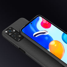 Заредете изображение във визуализатора на галерията – Nillkin Textured Case Durable reinforced case with a gel frame and nylon on the back Xiaomi Redmi Note 11S / Note 11 black - TopMag
