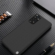 Заредете изображение във визуализатора на галерията – Nillkin Textured Case Durable reinforced case with a gel frame and nylon on the back Xiaomi Redmi Note 11S / Note 11 black - TopMag
