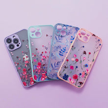Заредете изображение във визуализатора на галерията – Design Case for iPhone 12 flower case light blue - TopMag
