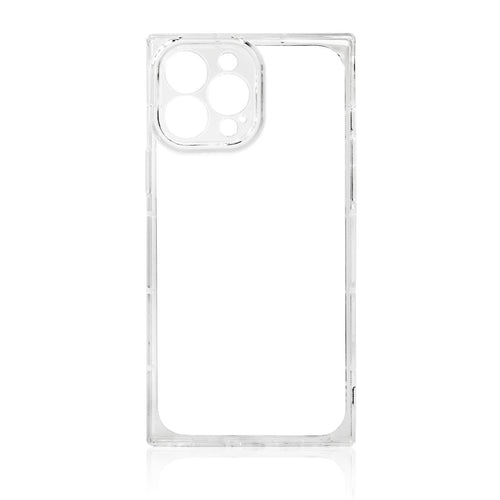 Square Clear Case for iPhone 12 Pro Max transparent gel cover - TopMag