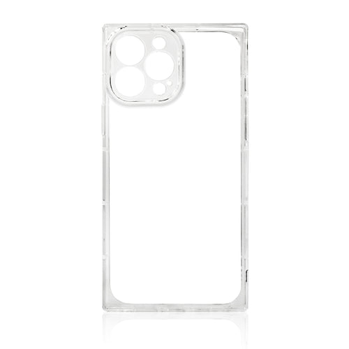 Square Clear Case case for iPhone 13 Pro transparent gel cover - TopMag