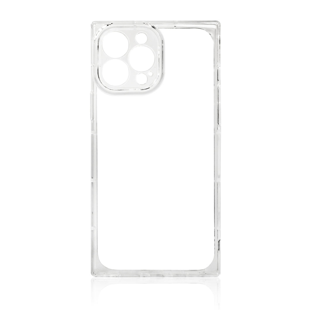 Square Clear Case case for iPhone 13 Pro transparent gel cover - TopMag