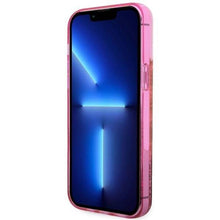 Заредете изображение във визуализатора на галерията – Original faceplate case GUESS GUHCP14XLC4PSGP for iPhone 14 PRO MAX (Liquid Glitter 4G Translucent / pink)
