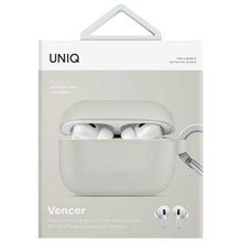 Заредете изображение във визуализатора на галерията – Uniq case Vencer AirPods Pro 2nd gen. Silicone grey/chalk grey
