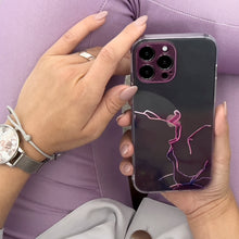 Заредете изображение във визуализатора на галерията – Marble Case for iPhone 13 Pro Max Gel Cover Orange Marble - TopMag
