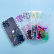 Заредете изображение във визуализатора на галерията – Marble Case for iPhone 13 Pro Max Gel Cover Orange Marble - TopMag

