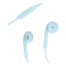 Заредете изображение във визуализатора на галерията – Wired earphones with micro Jack 3,5mm PA-E65 blue
