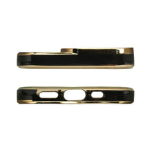 Заредете изображение във визуализатора на галерията – Fashion Case Case for iPhone 13 Pro Max Gold Frame Gel Cover Black - TopMag
