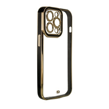 Заредете изображение във визуализатора на галерията – Fashion Case Case for Samsung Galaxy A12 5G Gold Frame Gel Cover Black - TopMag

