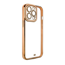Заредете изображение във визуализатора на галерията – Fashion Case for iPhone 12 Gold Frame Gel Cover Gold - TopMag
