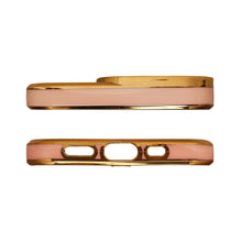 Заредете изображение във визуализатора на галерията – Fashion Case for iPhone 12 Gold Frame Gel Cover Gold - TopMag
