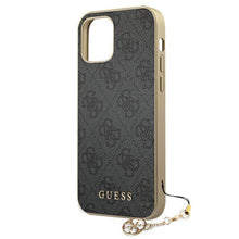 Заредете изображение във визуализатора на галерията – Guess GUHCP12SGF4GGR iPhone 12 mini 5,4" szary/grey hardcase 4G Charms Collection
