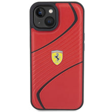 Заредете изображение във визуализатора на галерията – Original FERRARI hardcase Twist Metal Logo FEHCP15SPTWR do Iphone 15 Red
