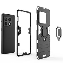 Заредете изображение във визуализатора на галерията – Ring Armor tough hybrid case cover + magnetic holder for OnePlus 10 Pro black - TopMag
