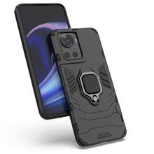 Заредете изображение във визуализатора на галерията – Ring Armor armored hybrid case cover + magnetic holder for OnePlus Ace black - TopMag
