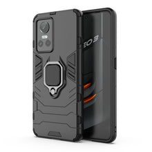 Заредете изображение във визуализатора на галерията – Ring Armor tough hybrid case cover + magnetic holder Realme GT Neo 3 black - TopMag
