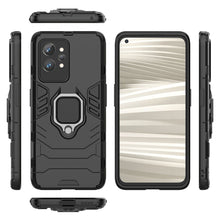 Заредете изображение във визуализатора на галерията – Ring Armor tough hybrid case cover + magnetic holder Realme GT2 Pro black - TopMag
