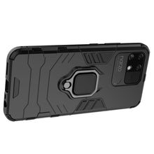 Заредете изображение във визуализатора на галерията – Ring Armor tough hybrid case cover + magnetic holder Realme Narzo 50A black - TopMag
