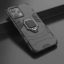 Заредете изображение във визуализатора на галерията – Ring Armor tough hybrid case cover + magnetic holder Realme 9 Pro + (9 Pro Plus) black - TopMag
