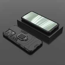 Заредете изображение във визуализатора на галерията – Ring Armor tough hybrid case cover + magnetic holder Realme 9 Pro + (9 Pro Plus) black - TopMag
